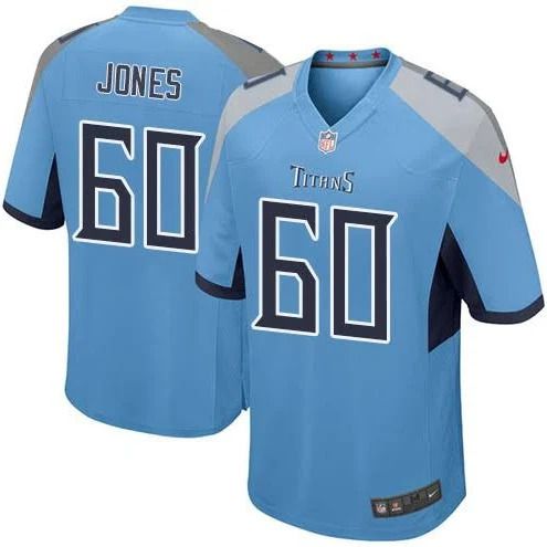 Men Tennessee Titans #60 Ben Jones Nike Light Blue Game NFL Jersey